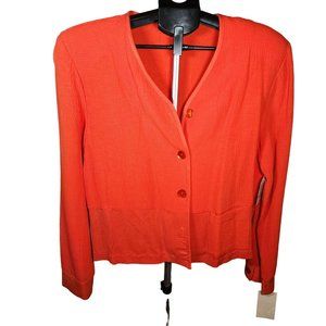 Nu Influence Medium V Neck Button Up Jacket Size Medium. NWT